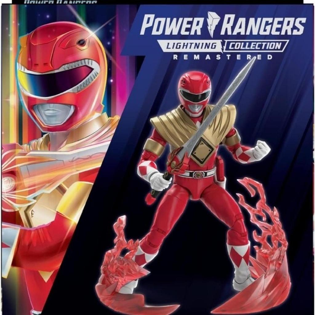 Hasbro Power Rangers Relâmpago Remasterizado Poderoso Morphin Red ...