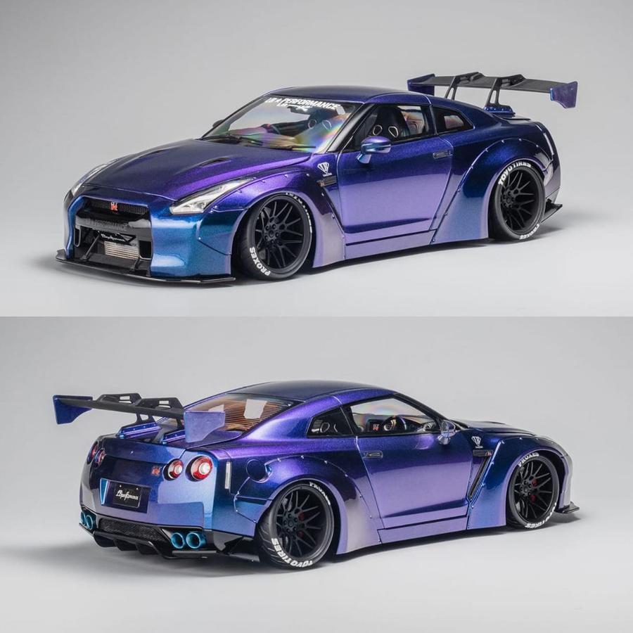 PGM 1 : 18 Liberty Walk/LBWK/LB-Works Nissan GT-R R35 (Chameseon Roxo ...
