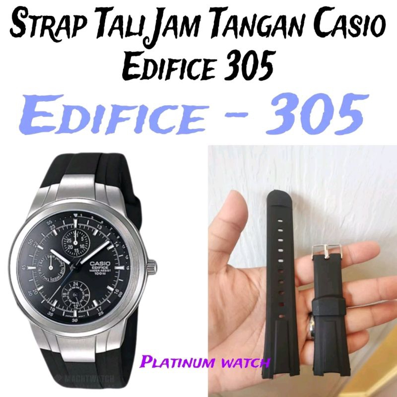 thumbnail image 2 of Replacement Watch Band For Casio Edifice EF305 – Compatible With EF-305-1AV, EF-305-9AV 2 of 6