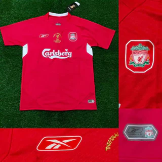 Camisa Retro Vintage Liverpooll Home Final Istambul 2005 De Futebol Clássica Old School Edition Masculina