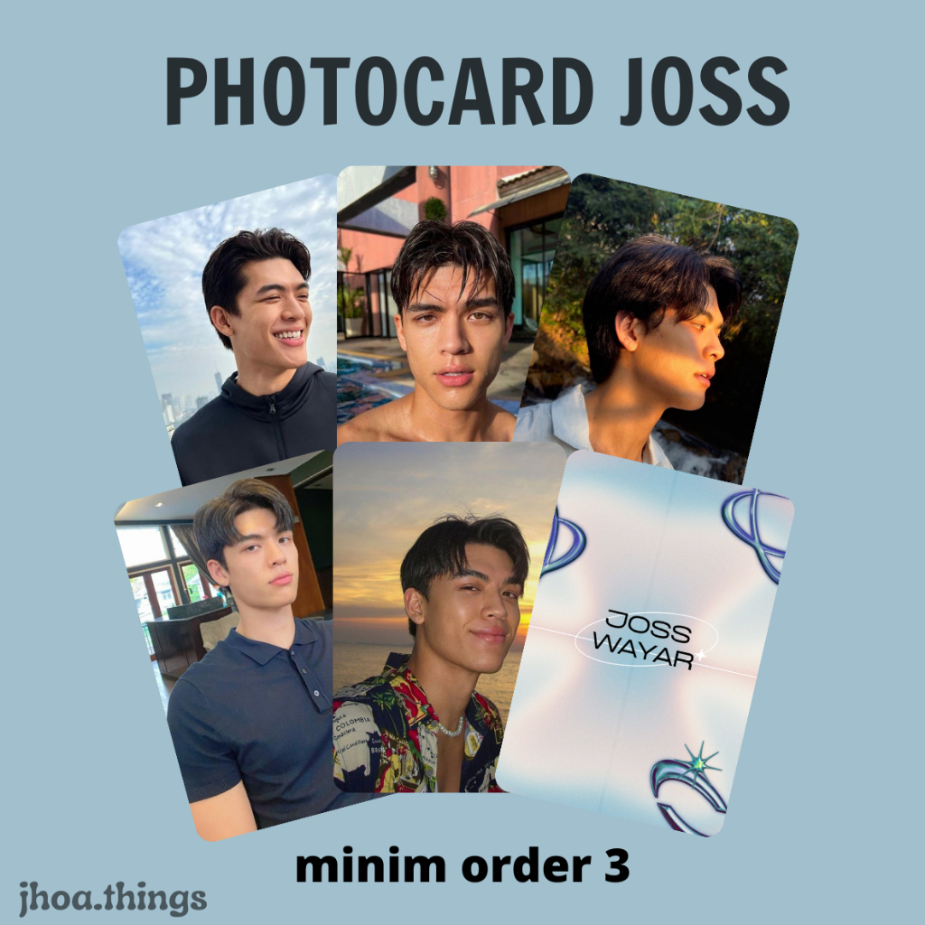 [Não Oficial] Photocard JOSS WAYAR Ator Tailandês GMMTV JOSSGAWIN ...