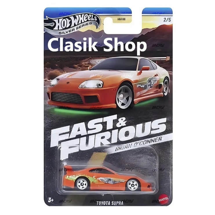 ミニカー HotWheels fast&Furious r34 Supra eclipse Variedade Temática Hot Wheels Velozes E Furiosos 2025 Mix 1H-Brian