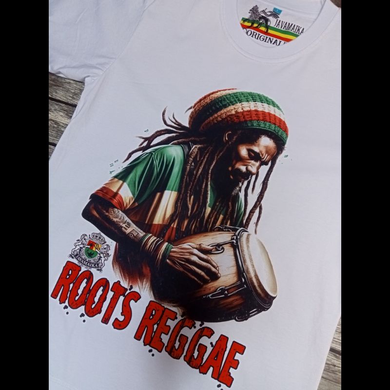 Bob Marley Roots Reggae Camiseta Baju Rasta Original Javamaika ...