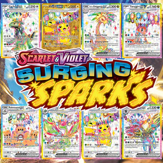Cartão Especial Do Holograma Pokémon TCG ex-SURGING SPARK (SSP)