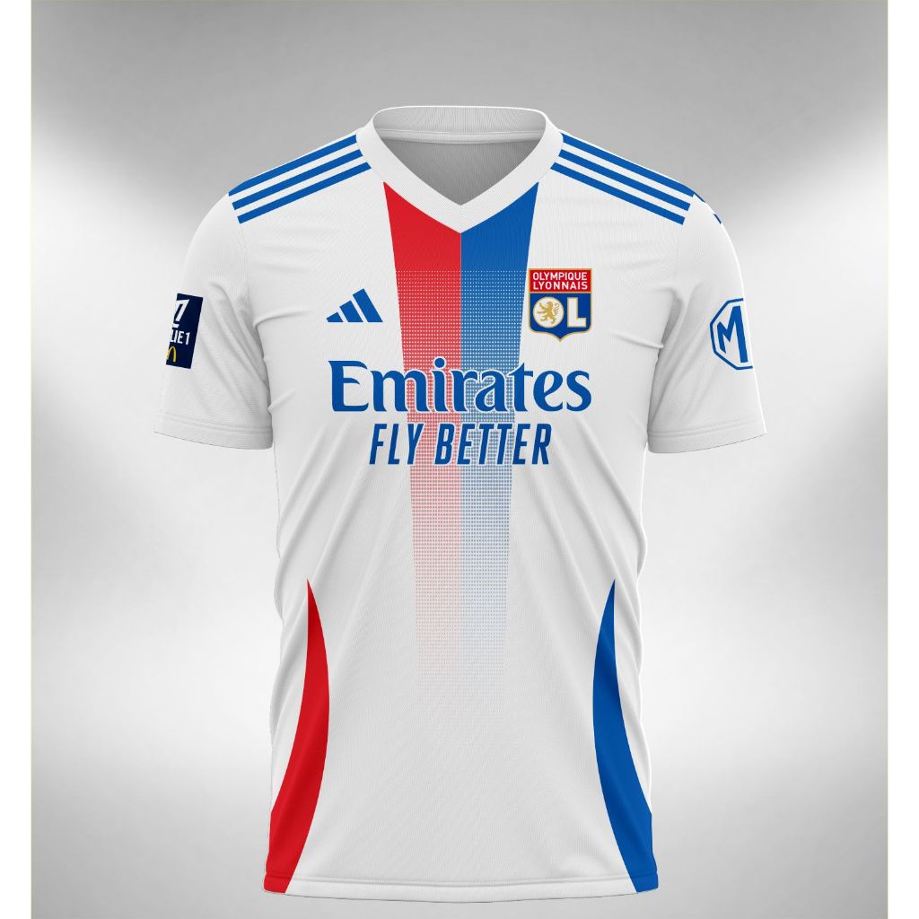 Camisa Olympique Lyon Home Away 3a 2024 2025 | Shopee Brasil