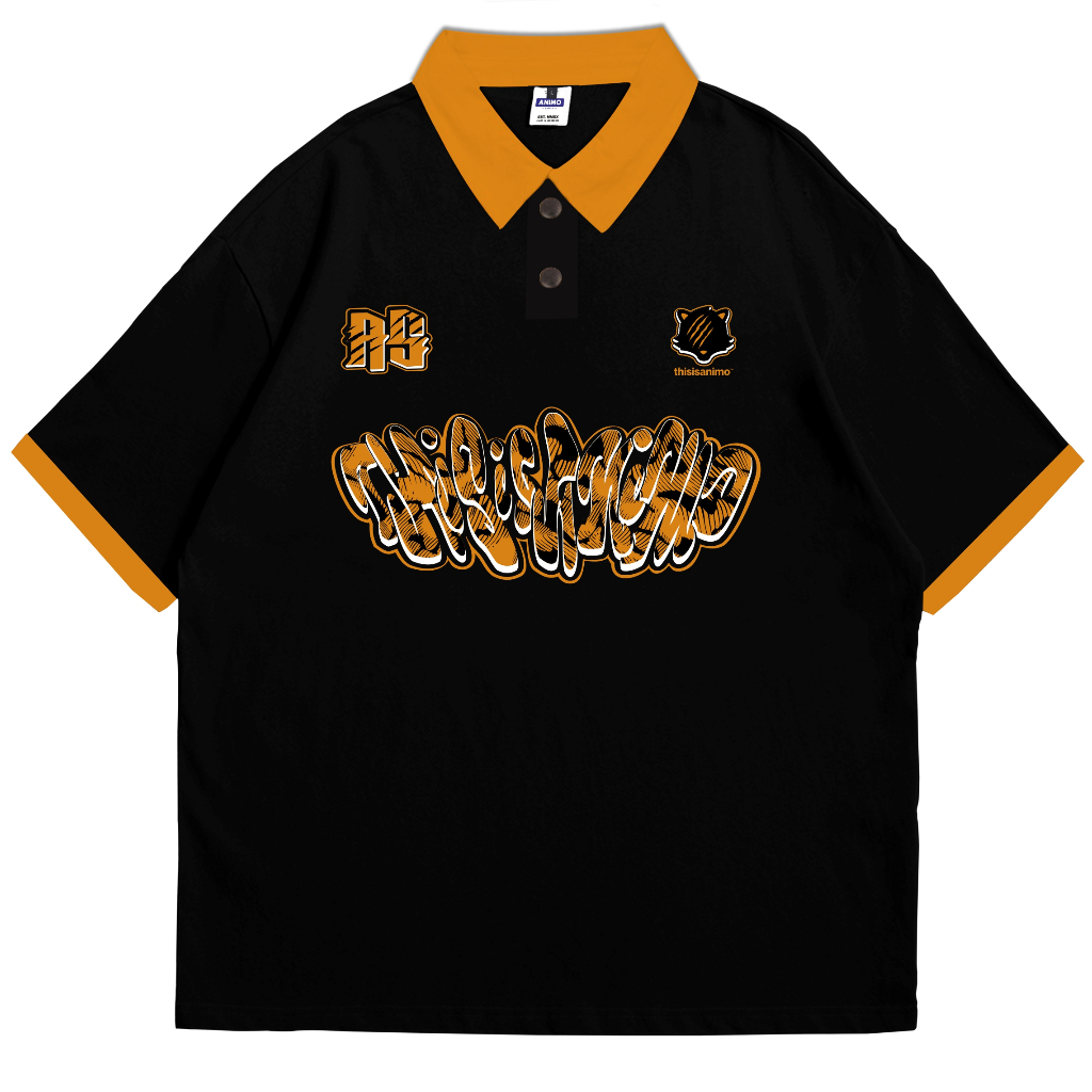 Camisa Rugby-Garfield Preta | Esteisanimo | Shopee Brasil