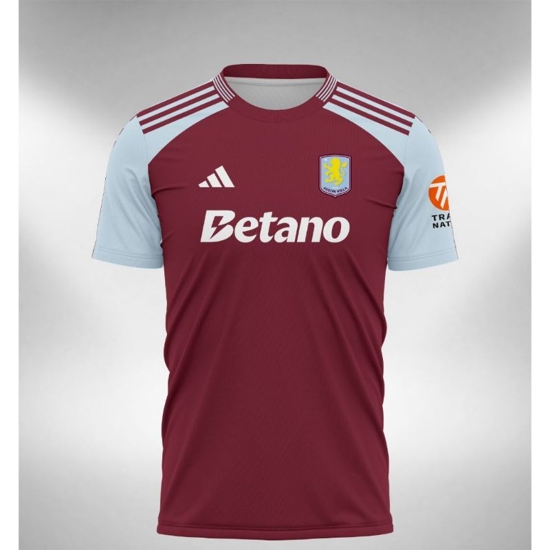 Camisa Aston Villa Ball 2024 2025 Impressão Completa