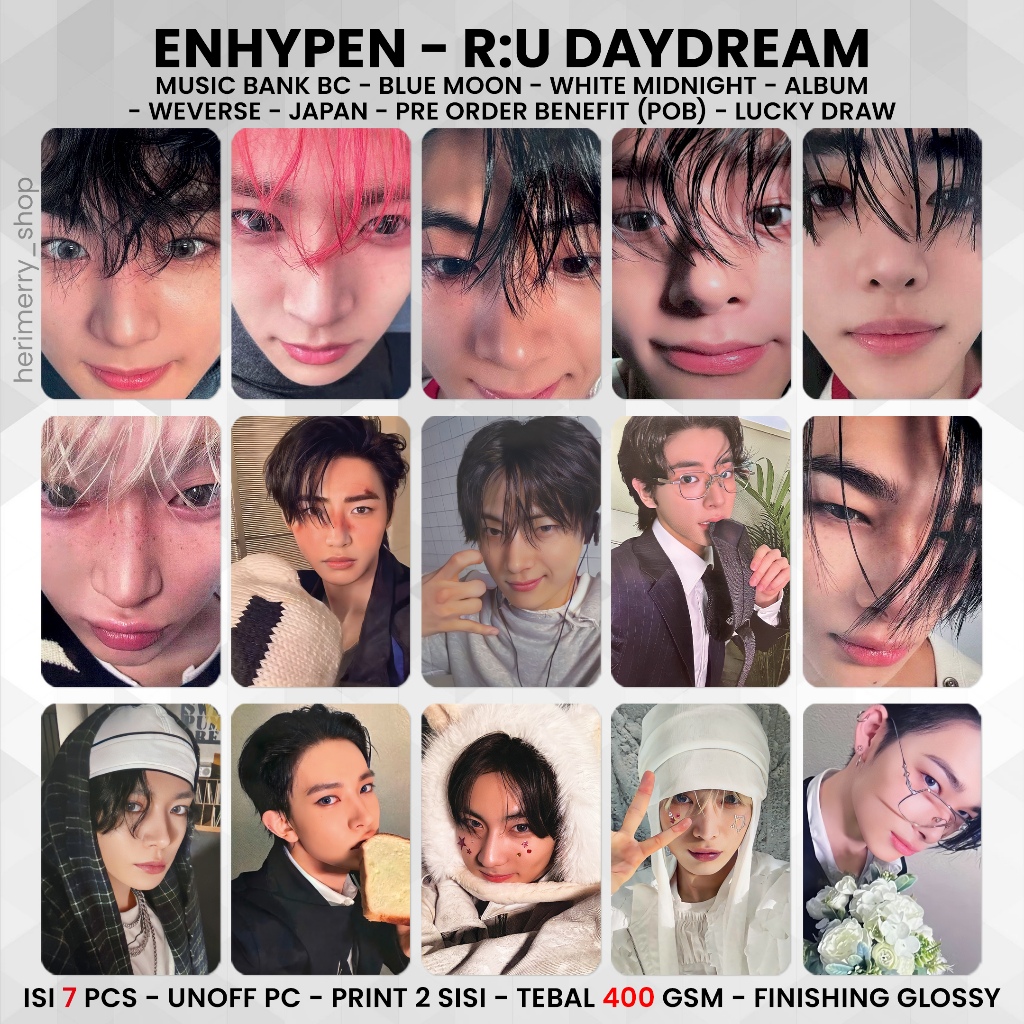 ENHYPEN -daydream- ユニバ ラキドロ トレカ 7枚コンプ ENHYPEN