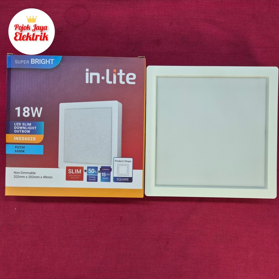 Painel LED Inss602s Downlight 18W Watt OB Outbow Inlite Facet | Shopee ...