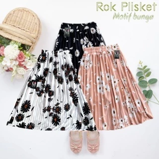 Saia MOTIF PLISKET Infantil AGED 4-14 Anos/Motivo Flor Muçulmano