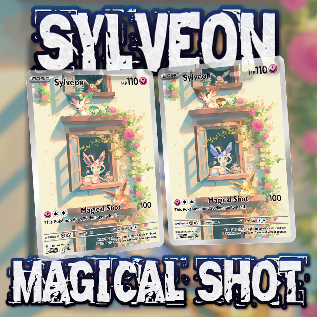 Cartão Holograma Pokémon TCG Versão Em Inglês Arte Completa-SYLVEON ...