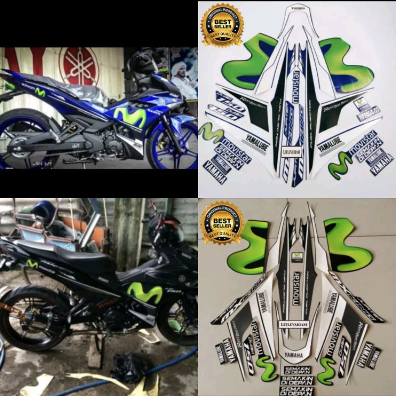 Striping Yamaha MX King GP 150 2017 Guarnição Padrão Do Corpo motor ...