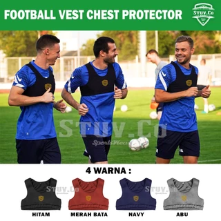 Colete De Futebol 4 Cores Protetor De Peito STUVCO Unissex FUTSAL Esportes Espuma