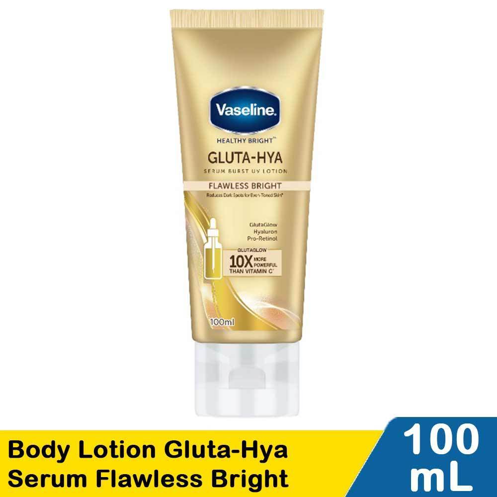3x Vaseline Healthy Bright Gluta-Hya Serum Burst UV Lotion Flawless Glow 300ml - Foto 4