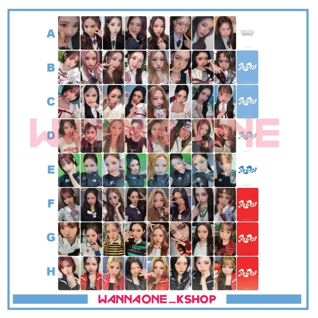 Photocard Hearts2hearts H2H RUDE Corações fanmeeting 2 Casas