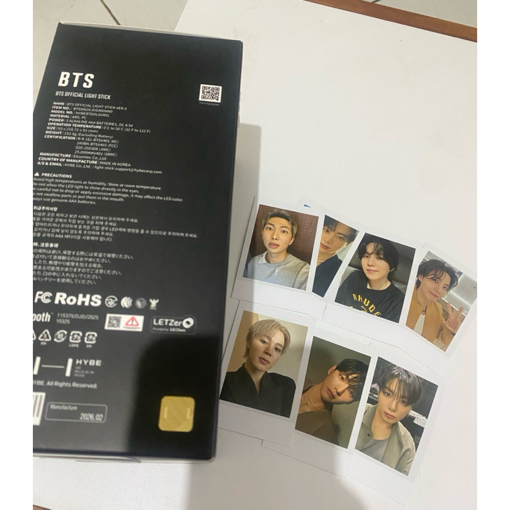 BTS ARMY BOMB V4 Cartão De Fotos Oficial ARIRANG Na Coreia RM JHOPE ...