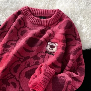 Y2k Est Kawaii Sweater Harajuku Disney Losto Impressão Pullover Grunge Candy Jumper Fada E-girl Fofa Chic