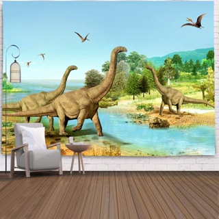 Dinossauro realista e elegante em tapete de animal de fundo preto -  TenStickers