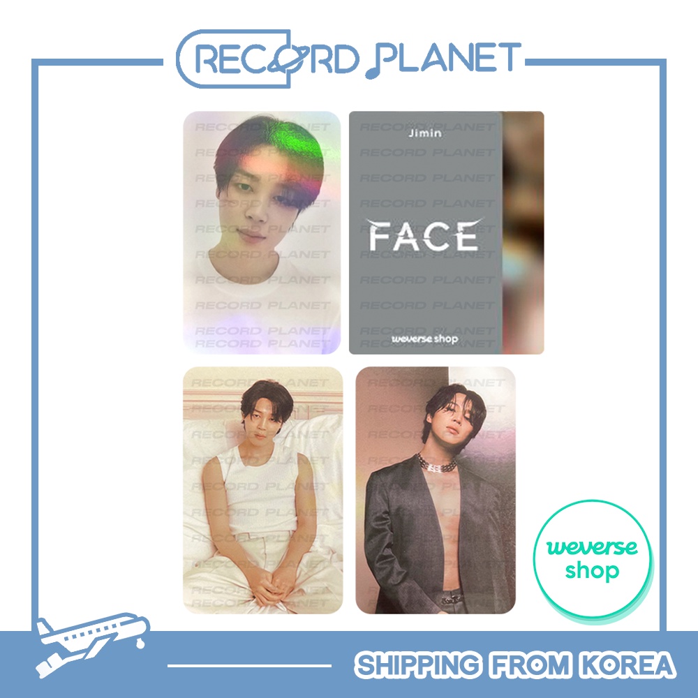JIMIN (BTS) 'Face' EARLY BIRD Selfie Photocard, Photobook Set POB, 2nd POB Shopee Brasil