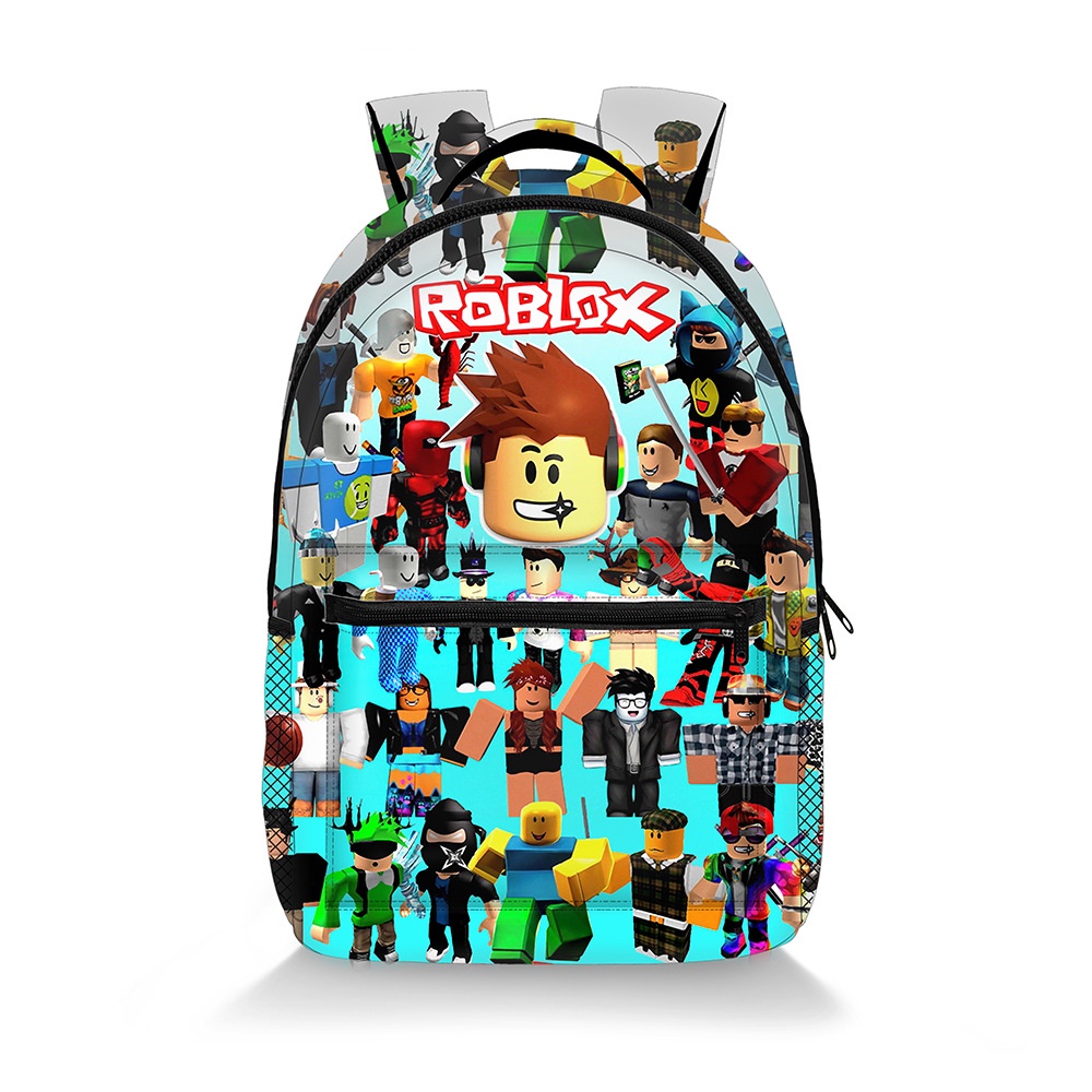 Roblox Figura Crianças Book Bag Mochila Escolar Cartoon Shoulder