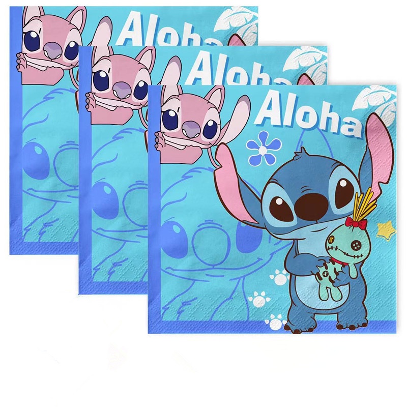 Lilo and Stitch artigos de festa faixa de feliz aniversário de desenho  animado Stitch decorações de aniversário Banner e 12 redemoinhos pendurados  para decoração de festa de crianças, meninos e meninas 