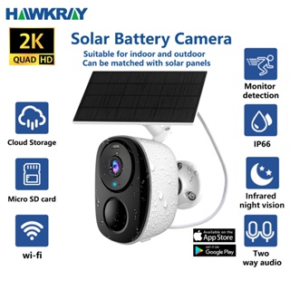 2K Câmera solar Recarregável cctv IP66 Sem Fio Com Bateria De Segurança