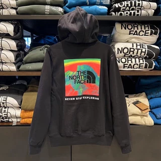 The NORTH FACE A Norte Novo Capuz Casual Masculino Pullover Youth Comfort Back Print