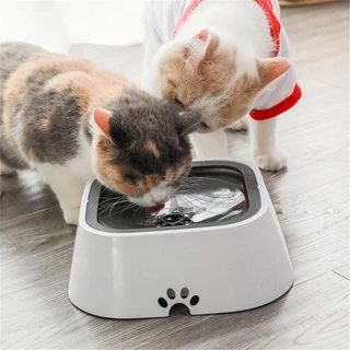 Bebedouro Para Animais De Estimação Flutuante Tigelas De Água Não Molhada Boca Gatos Salpicante Cães Aspersor Dispensador Portátil