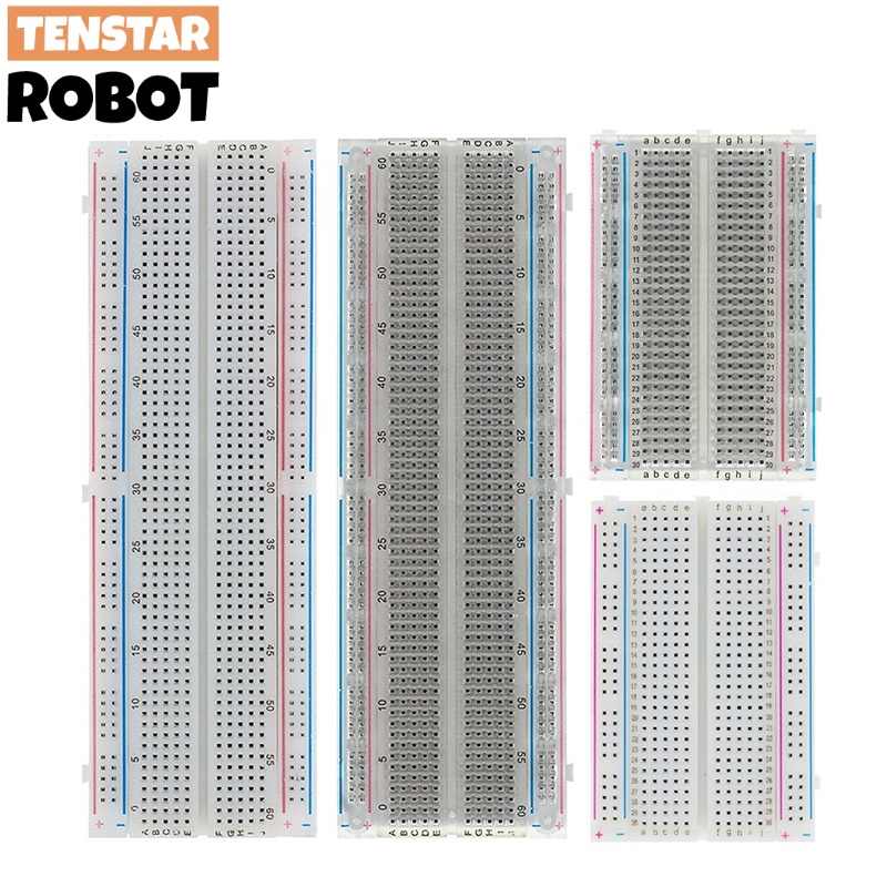 MB102 Mini Pão De Sem Solda Para Arduino 400 830 Furos Tábua De Doação De Experiência