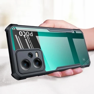 Caixa Transparente À Prova De Choque Capa Xiaomi POCO X5 Pro X4 GT M5 M5S F4 M4 C50 C40 4G 5G Tampa Acrílica