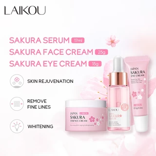 LAIKOU Sakura Soro Clareador Creme Hidratante Conjunto De Cuidados Com A Pele Rejuvenescedor