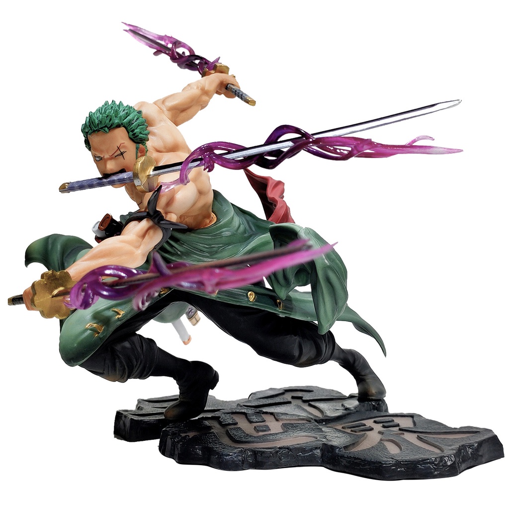 12cm/26cm One Piece Figuras Zoro Modelo De Animação Kit De Garagem Ornamentos