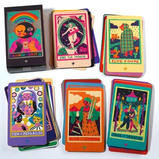 O Baralho De Tarô Arco-Íris 78-Cartão Por Sonialazo Divinação Fortuna Jogo De Cartas De Contador De Bruxas Para Iniciantes