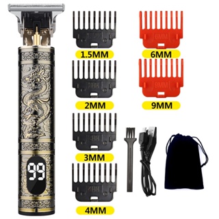 Aparador Elétrico De Cabelo T9 0mm Para Homem Sem Fio Máquina De Corte Profissional De Barba