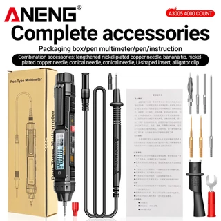 ANENG A3005 Multímetro Digital Tipo Caneta 4000 Conta Medidor Profissional Sem Contato Auto AC/DC Testador De Diodo Ohm De Tensão Para Outras Ferramentas
