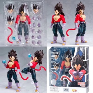 Figuras De Ação Bola De Dragão Figura Cabeça Dupla Vegetto SSJ4 Filho Goku  Vegeta 37cm PVC Anime Coleção De Estátua Modelo Boneca Brinquedos Presente  - Escorrega o Preço