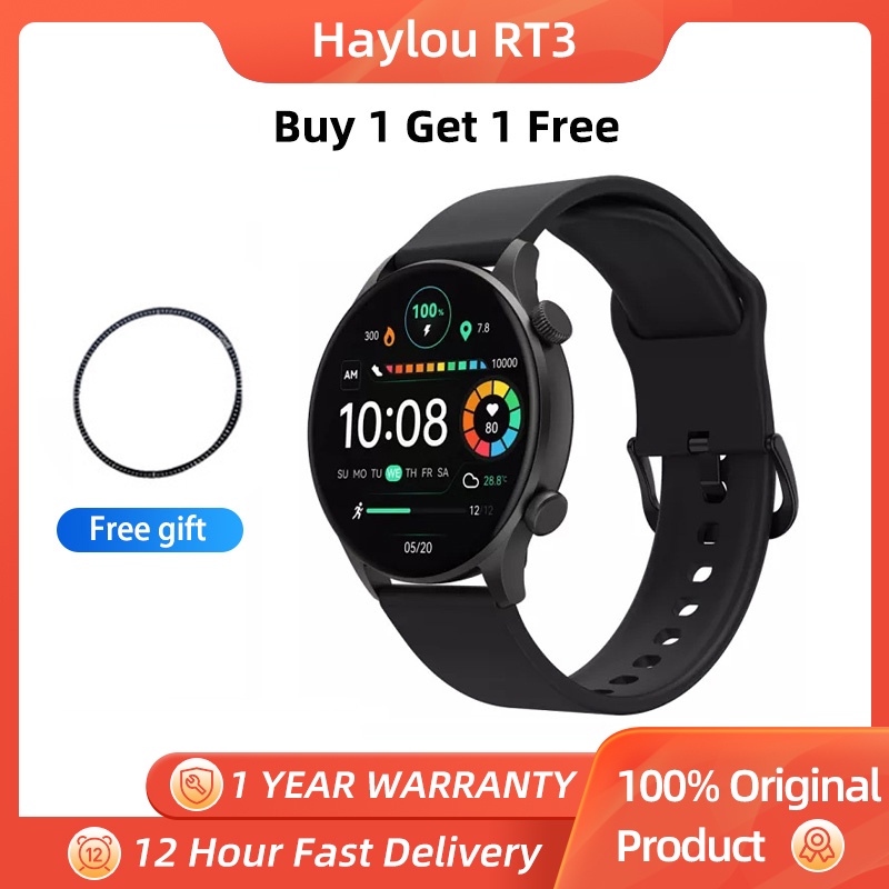 HAYLOU Solar Plus Smart Watch 1.43 " Mostrador AMOLED Bluetooth Chamada Telefônica Smartwatch Monitor De Saúde IP68 Relógio Esportivo À Prova D'água
