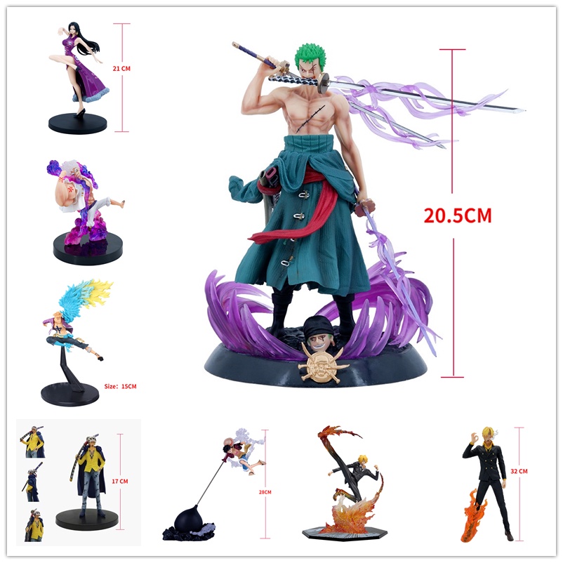 One piece Figura De Ação Única Luffy Zoro Sanji Ace Doll Anime Decoração Modelo Toy Boy Brinquedos De PVC Aniversário Presente