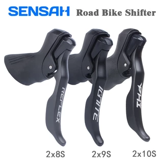 Sensah Road Bike 2x7 2x8 2x9 2x10 2x11 Alavanca De Freio De Velocidade Transmissão De 14/16/18 Velocidades Compatível Co