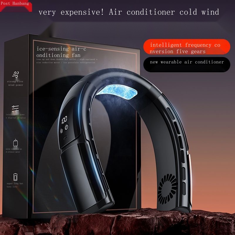 Ventilador De Pescoço Suspenso Sem Folhas De Vento Grande ultra-Silencioso E Preguiçoso Dormitório Portátil Para Estudantes USB Recarregável mini