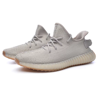Yzy Boost 350 Sésamo Cinza Confortável Versátil Sapatos De Casal Esportivos Casuais 36-45