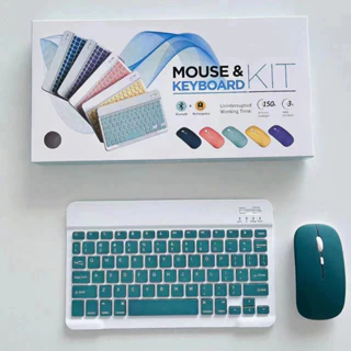 【 Local shipment 】 Wireless Conjunto De Mouse Bluetooth Teclado Colorido De 10 Polegadas Para Android/ios/IPad/Macaron/tablet