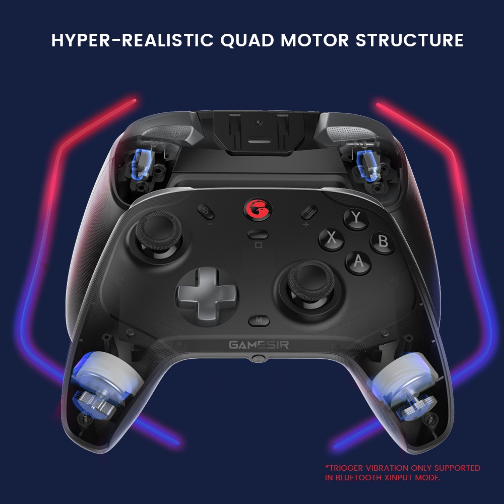 GameSir T4 Cyclone Pro Multiplataforma Gamepad Sem Fio Com GameSir T4 Cyclone Pro Multiplataforma Gamepad Sem Fio Com