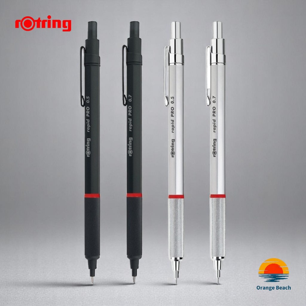 rOtring RapidPro Lapiseira/0.5 0.7 2.0mm Preto Prata 5 Tipos/Ponta