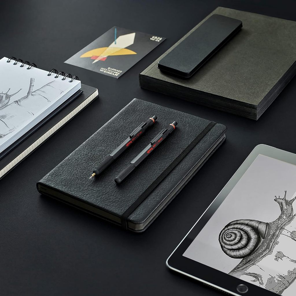 rOtring 800+ Lapiseira+Stylus/0.5 0.7mm Preto 2 Tipos/Ponta