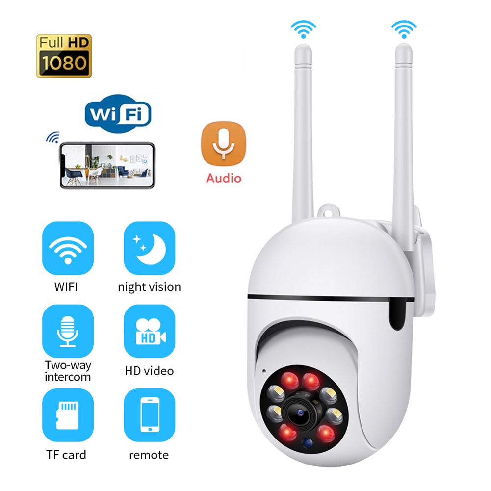 WIFI Câmera De Vigilância Externa Sem Fio De Banda Dupla 360 Graus Com ...