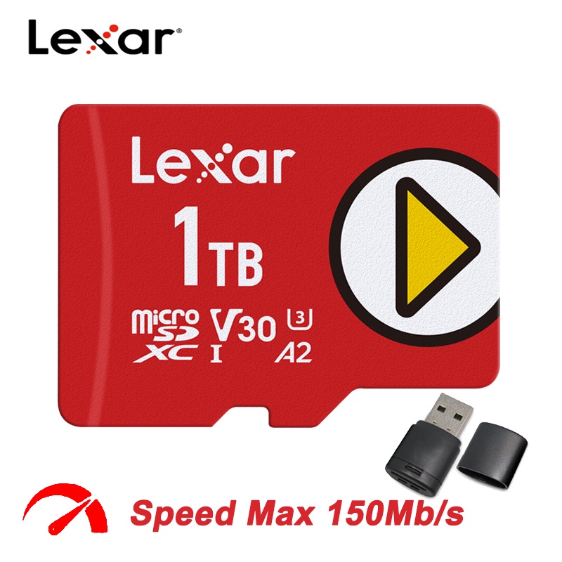 Lenovo Class 10 Micro SD Card – 128GB 256GB 512GB 1TB TF A2 U3 4K Memory Card W/ Adapter