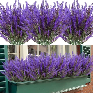 5 Garfos Flores Artificiais De Lavanda Bouquet Artesanato Romântico Falsas Casamento Decoração De Casa