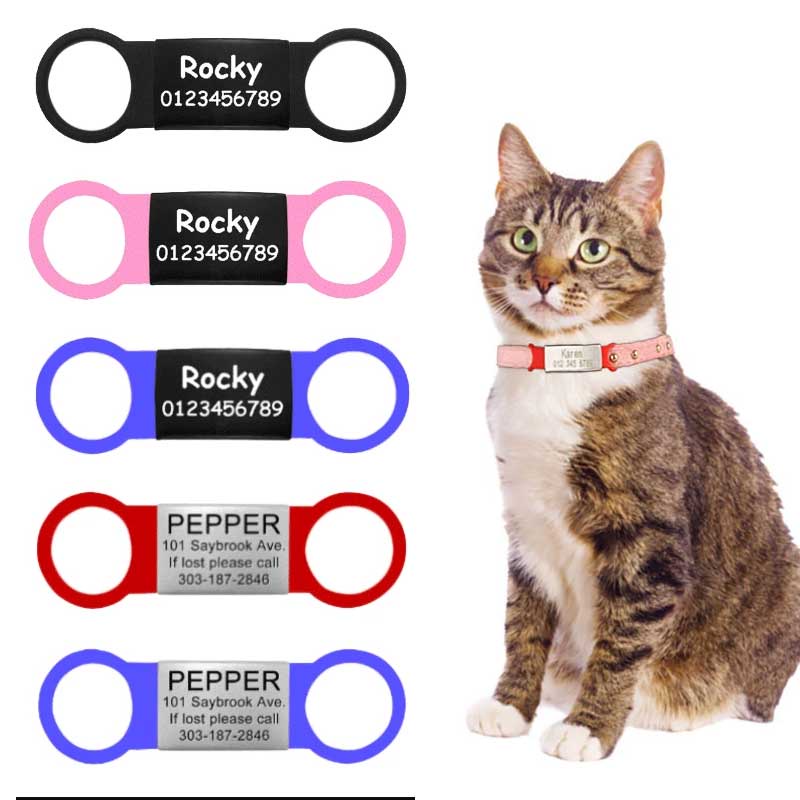 Pingente Plaquinha para Pet Personalizado Cão Gato Tag Nome Gravado