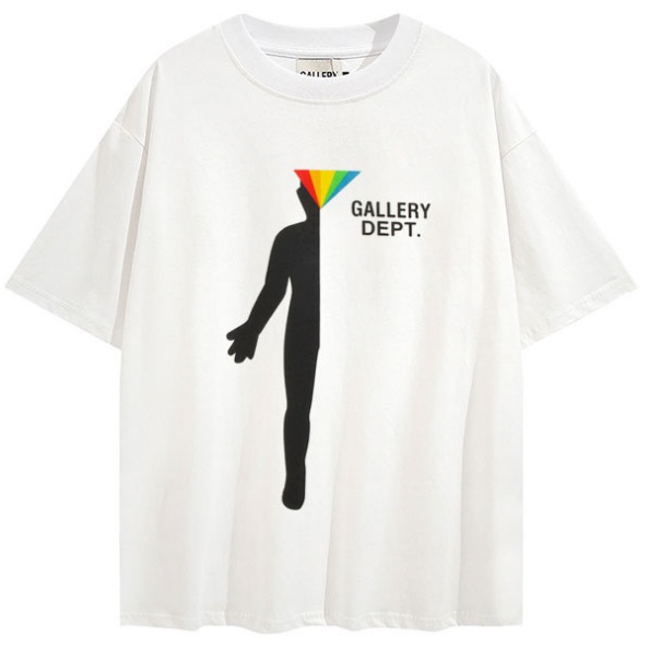 Novo GALLERY DEPT GD Homens Mulheres Camiseta Casual De Manga Curta 0223